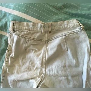 Pleated Acid Wash Mom Jeans
